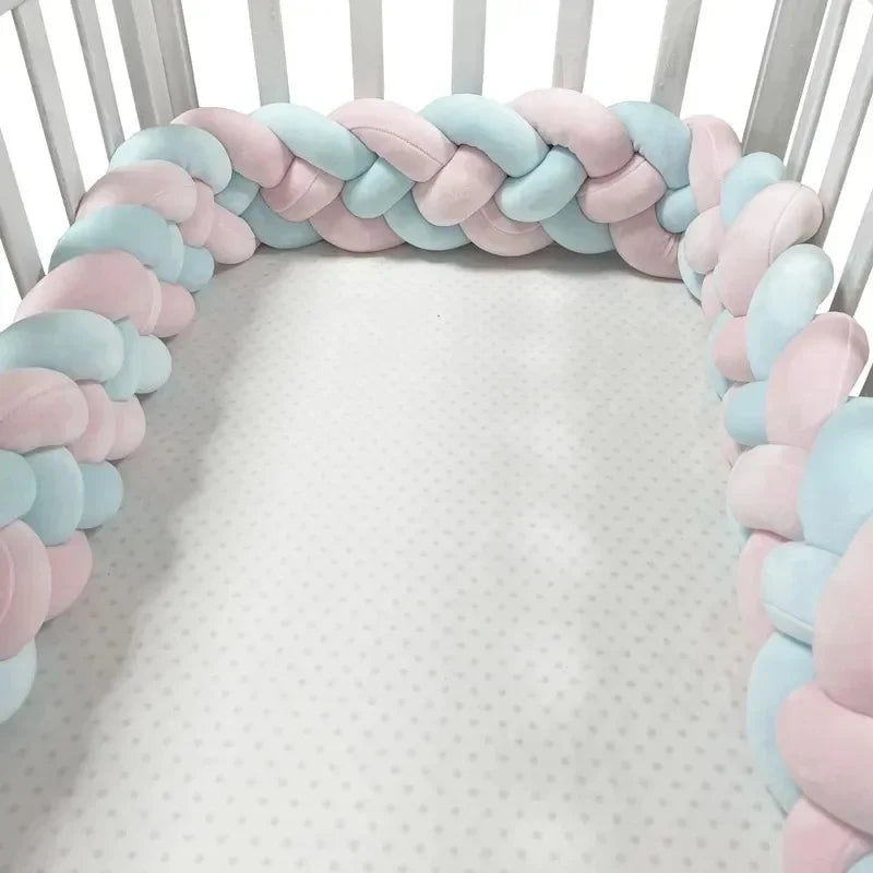 Tours de lit bebe tressé