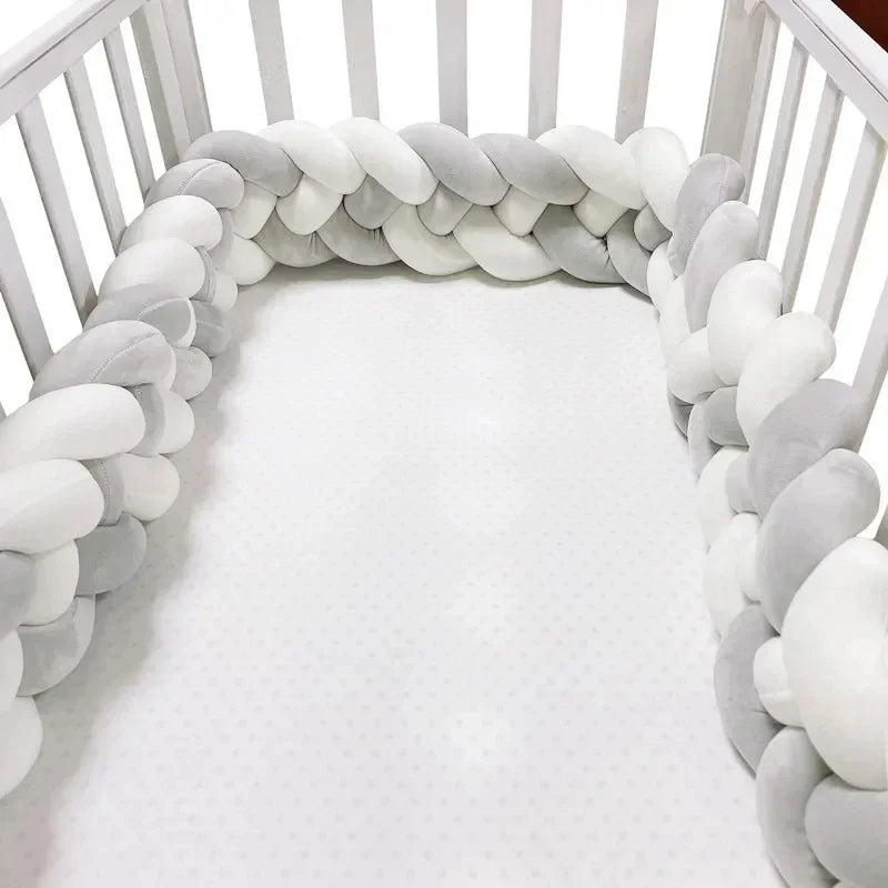 Tours de lit bebe tressé