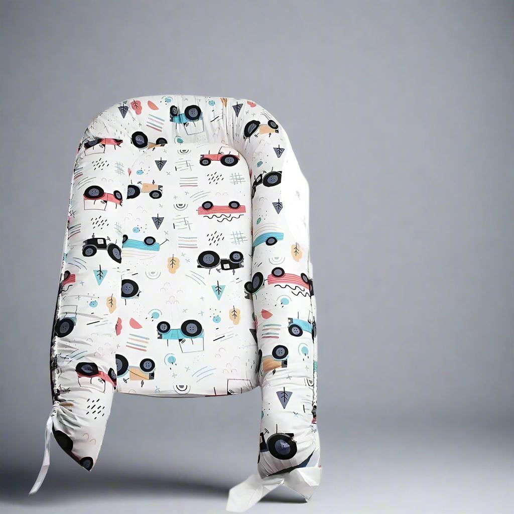 Berceau Bébé - NidPortableBébé™ - Voiture Bleue - Ania Shop