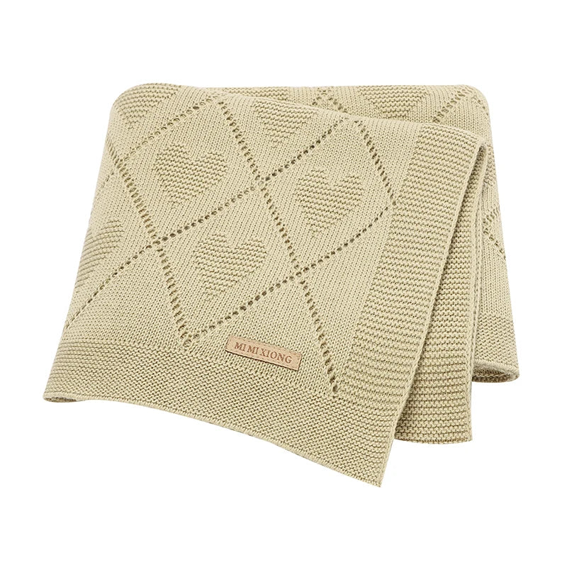couverture bébé blanc cassé
