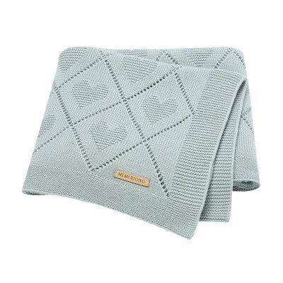 couverture bébé bleu ciel