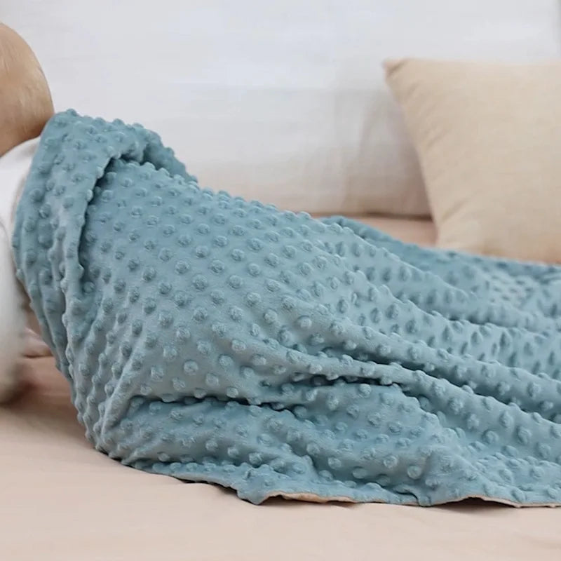 Couverture Bébé - BabyBlanket™ - Bleu et Beige