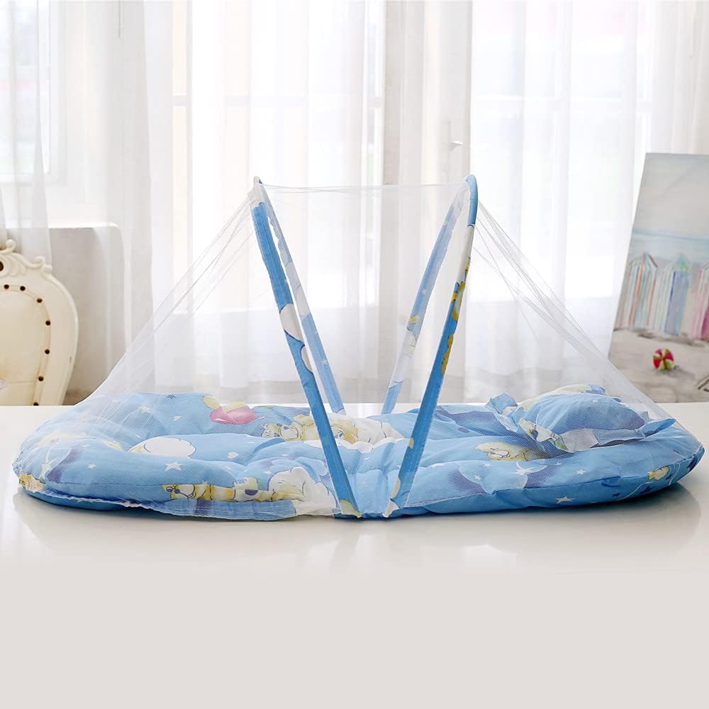 Moustiquaire Lit Bébé - SleepNest™ - Bleu - Ania Shop