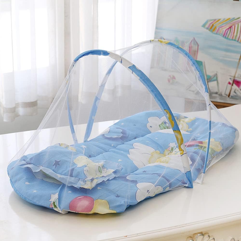 Moustiquaire Lit Bébé - SleepNest™ - Bleu - Ania Shop